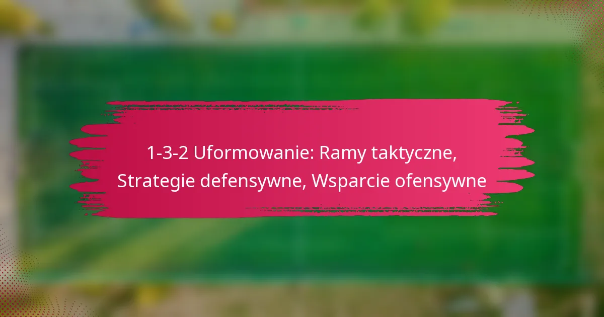 1-3-2 Uformowanie: Ramy taktyczne, Strategie defensywne, Wsparcie ofensywne